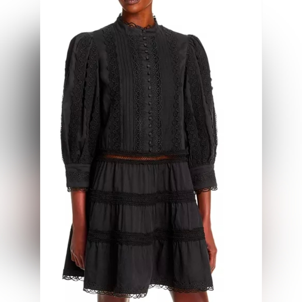 Alice + Olivia Women’s Clark Mandarin Collar Mini Dress - Size 4